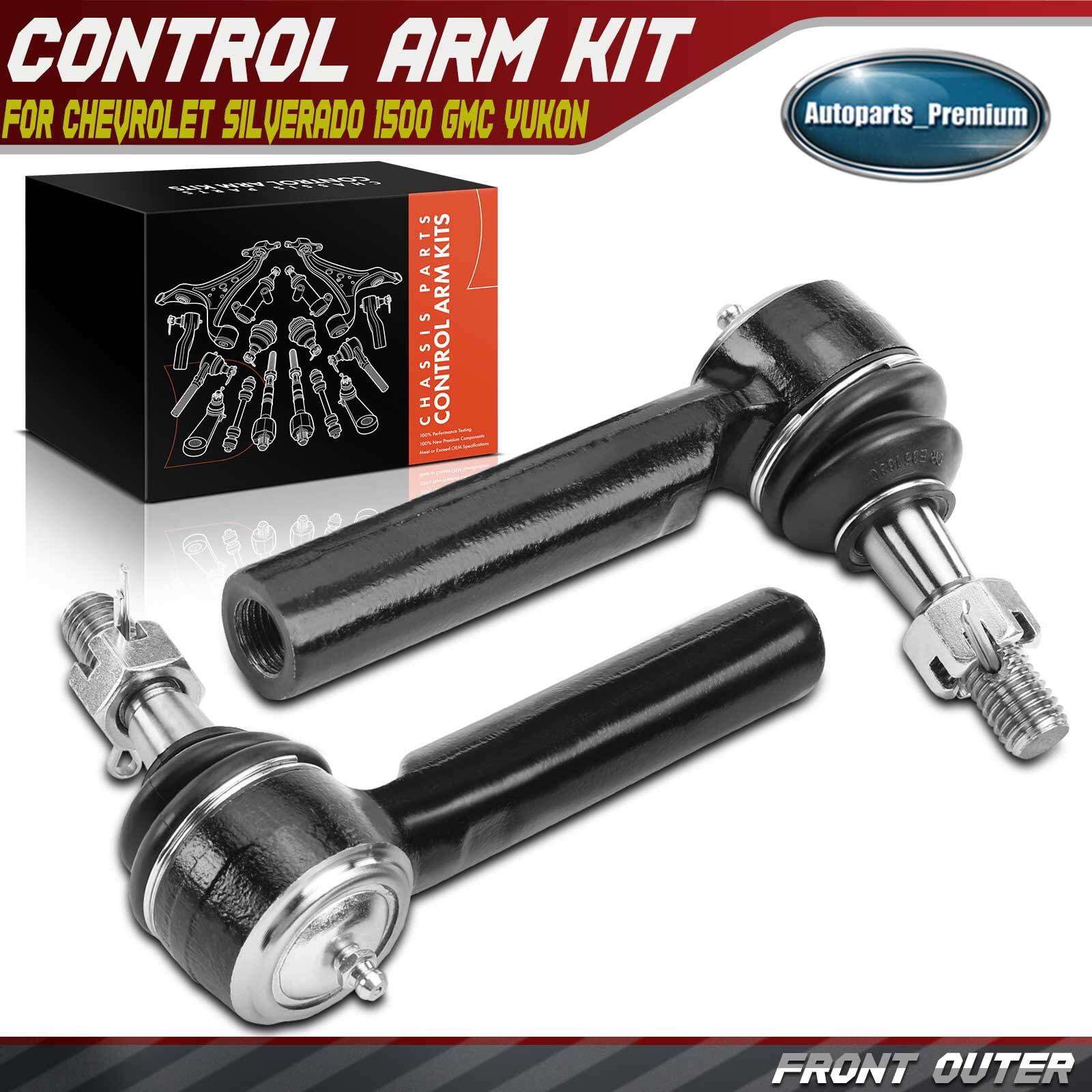 2x Outer Tie Rod End for Chevrolet Silverado 1500 Suburban GMC Yukon 2015-2020