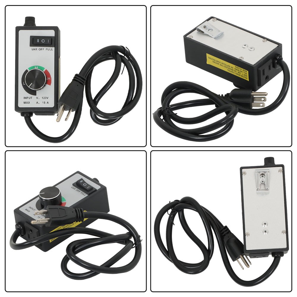 AC 120V Motor Speed Controller For Router Fan Variable Voltage Electric Rheostat