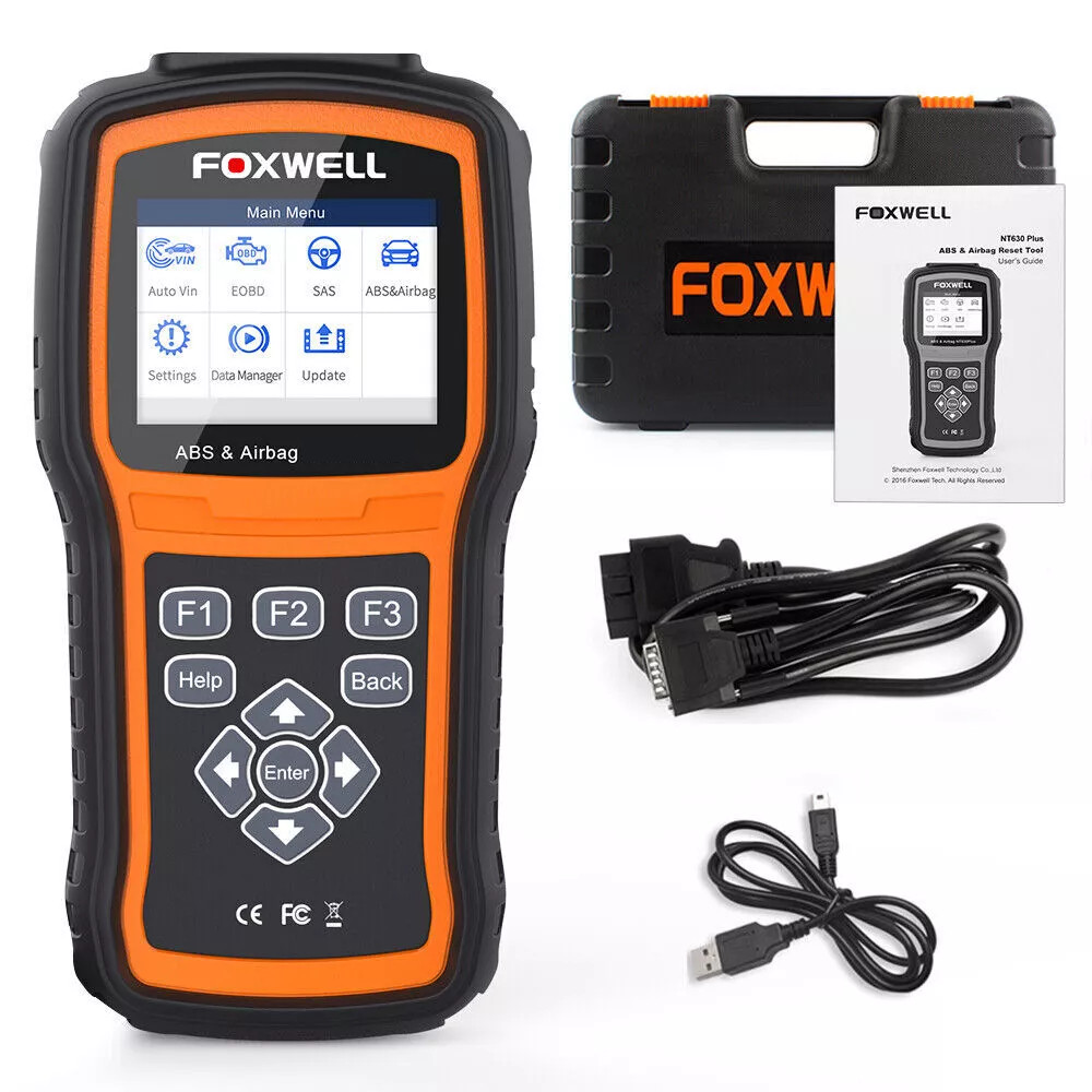 Foxwell NT630 PLUS OBD2 Scanner Code Reader Diagnostic Tool ABS Bleeding SAS SRS