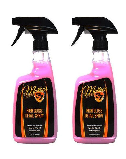 QTY 2 – McKee’s 37 High Gloss Detail Spray 22 oz each- auto car carnauba wax