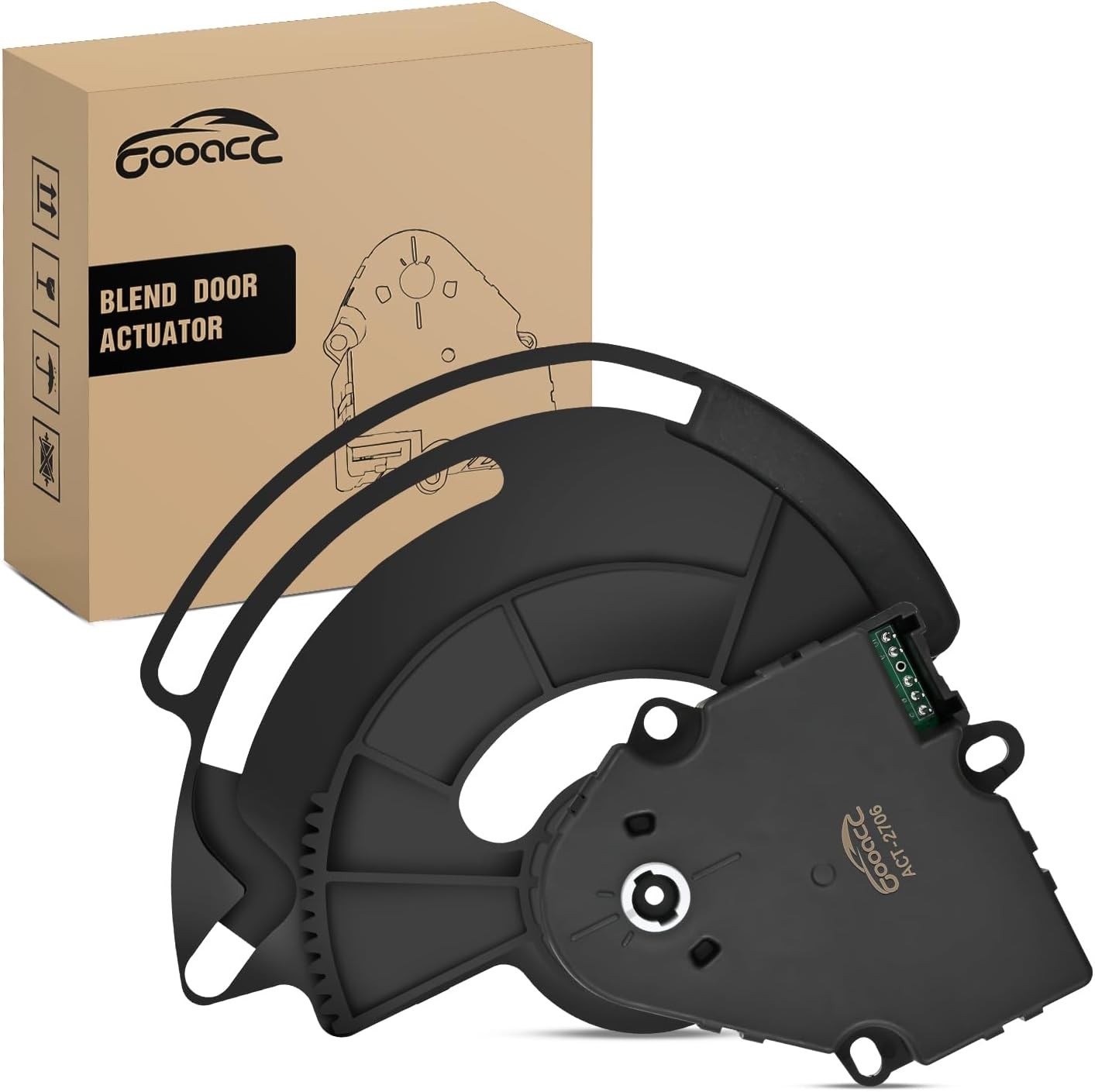 GOOACC HVAC Blend Door Actuator 604-112 for Chevy Avalanche Silverado 1500HD