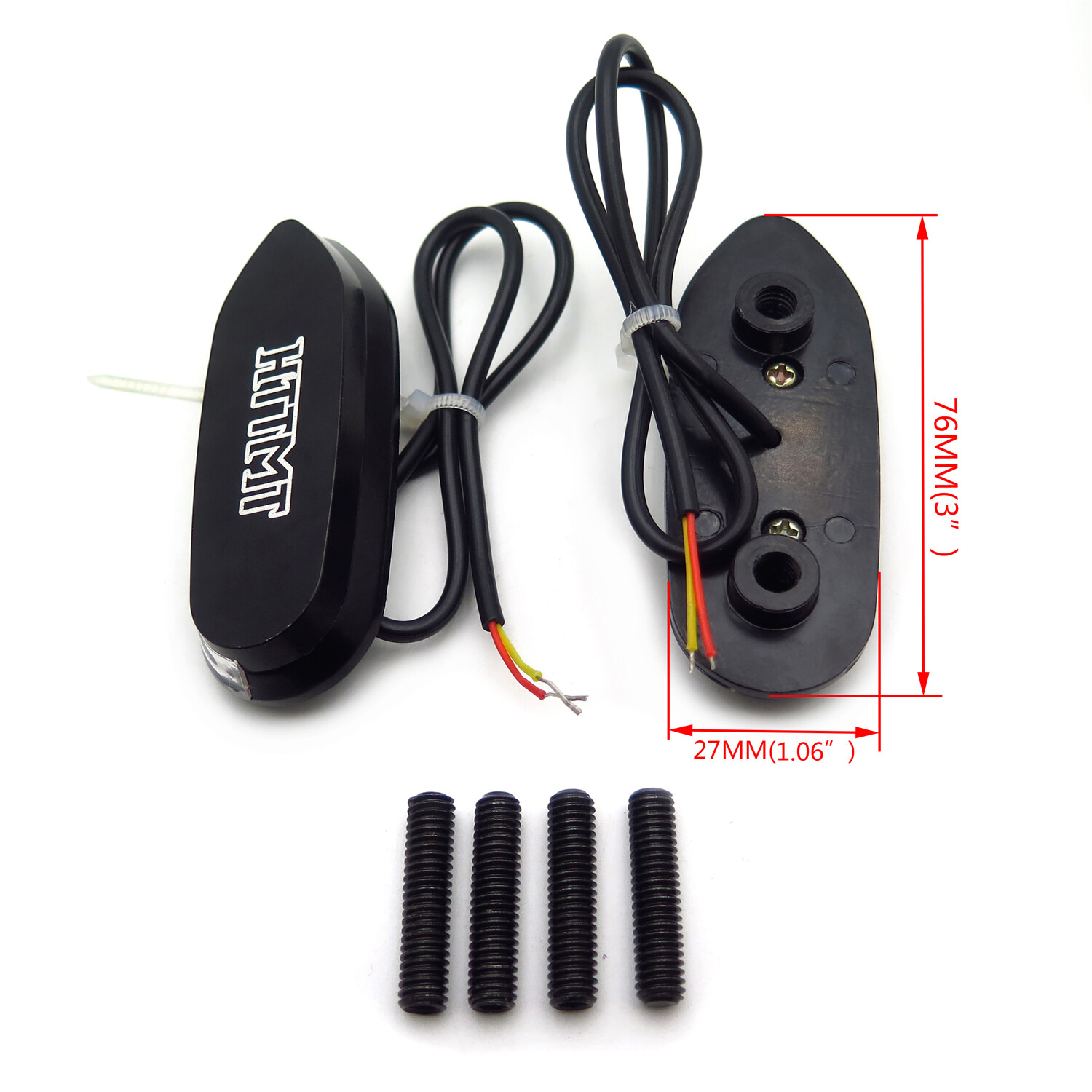 HTTMT LED Signal Black Mirror Block Off Base Plate For Suzuki 05-08 GSXR1000 06-