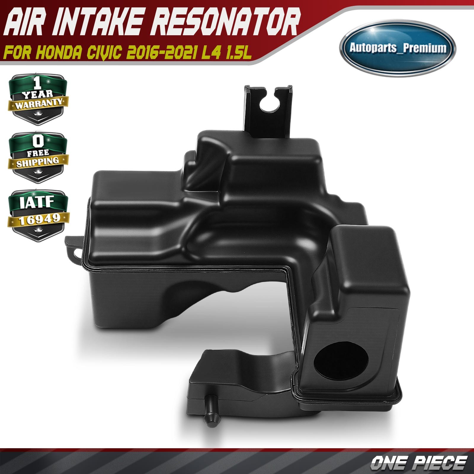 Air Intake Resonator Chamber Assy for Honda Civic 2016-2021 L4 1.5L 172305AAA00
