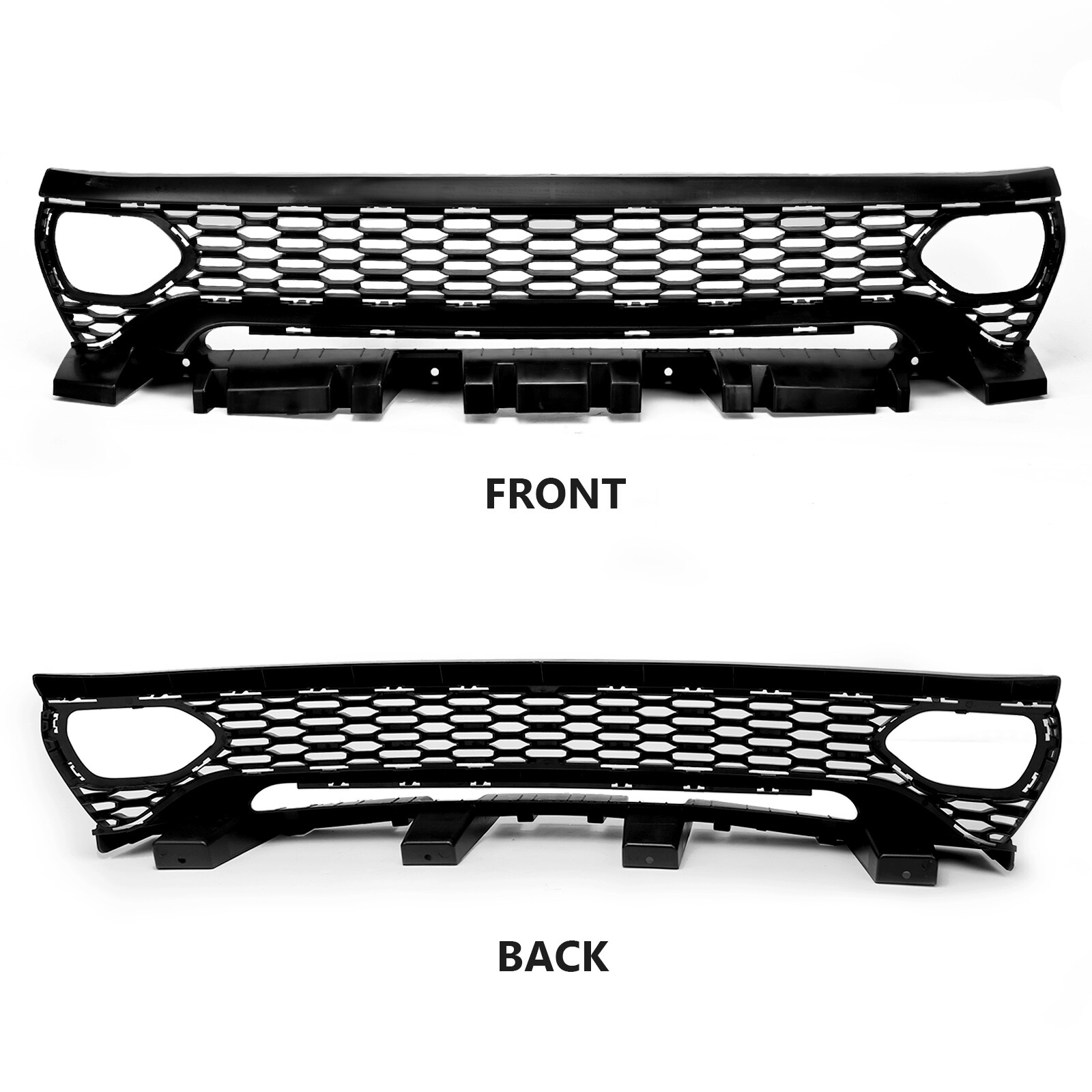 Front Upper Grille Assembly For 2020-2023 Dodge Charger Grill Widebody SRT Black