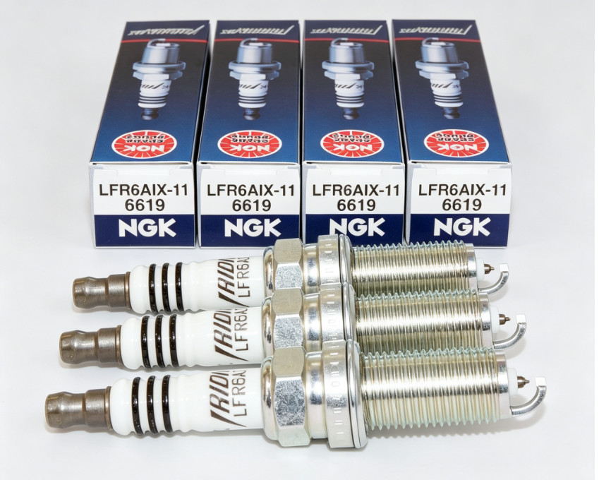 4 Pack Genuine NGK 6619 Iridium IX Spark Plugs LFR6AIX11 for Toyota Subaru BMW