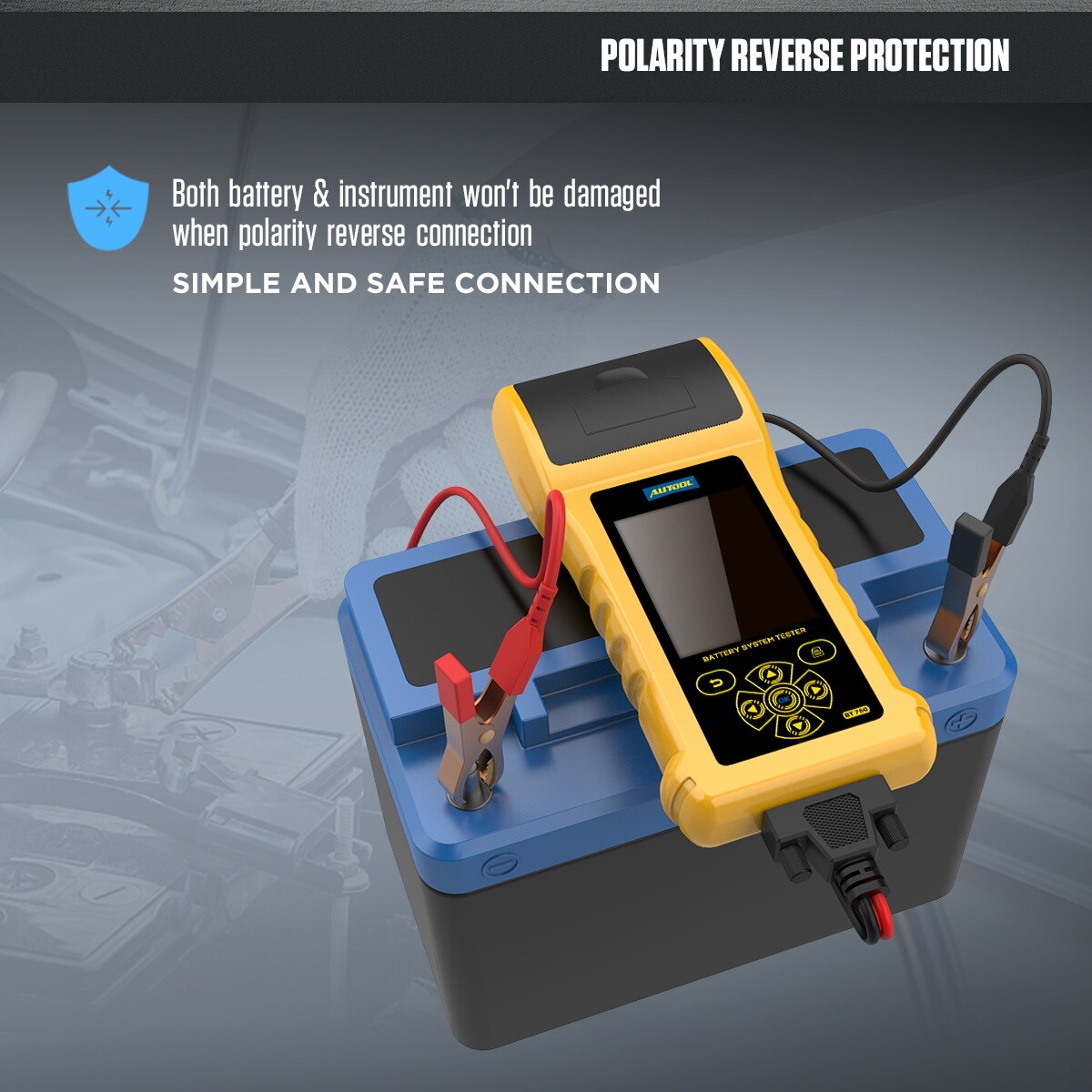 6V 12V 24V Car Battery Tester Cranking Charging Load Test Analyzer With Printer
