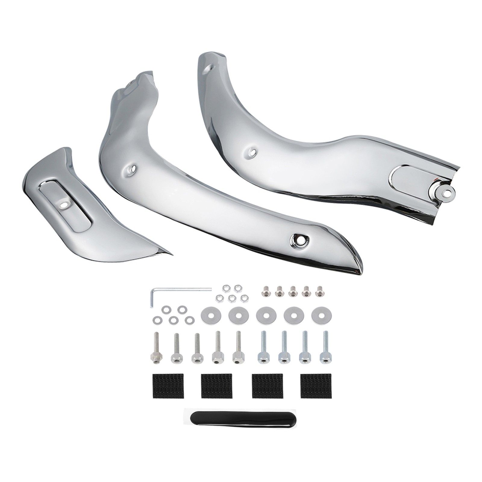 Chrome Windshield Windscreen Trim Kit For Harley Road Glide 04-13 FLTR EFI FLTRI