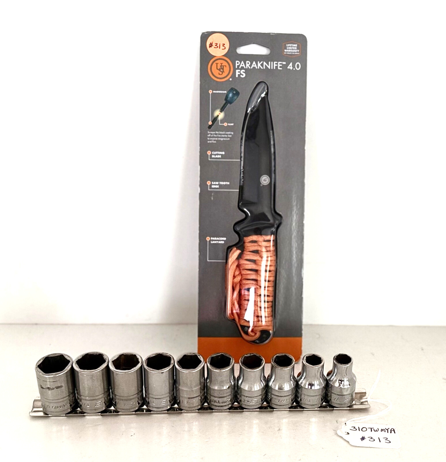 Snap On Tools 310TWMYA 1/2″ Dr METRIC 6PT Shallow Socket Set..FREE KNIFE.. #313