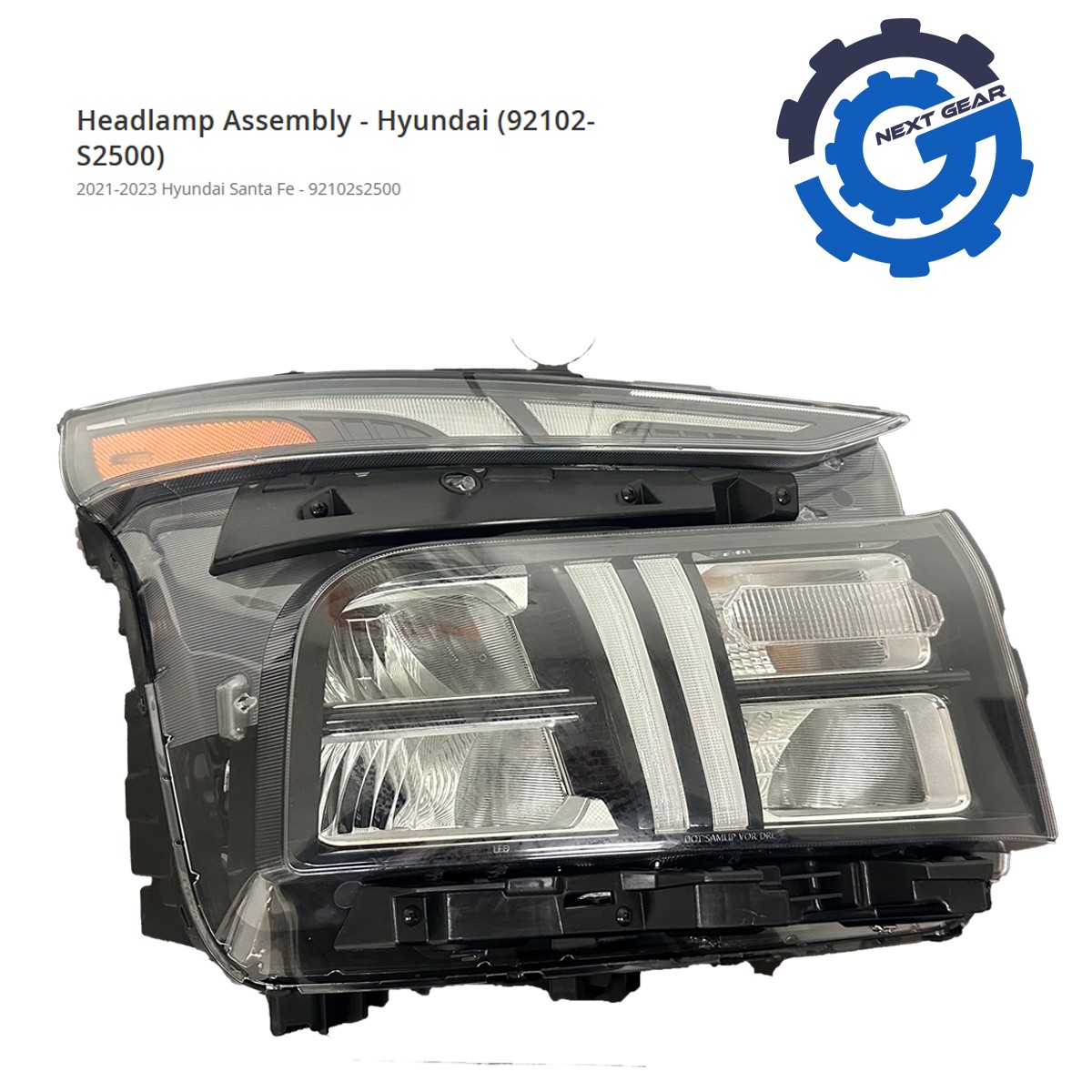 New OEM Headlight Projector Right LED For 2021-2023 Hyundai Santa FE 92102-S2500