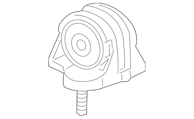 Genuine Acura Rubber Transmission Mounting (Lower) 50850-TK4-A11