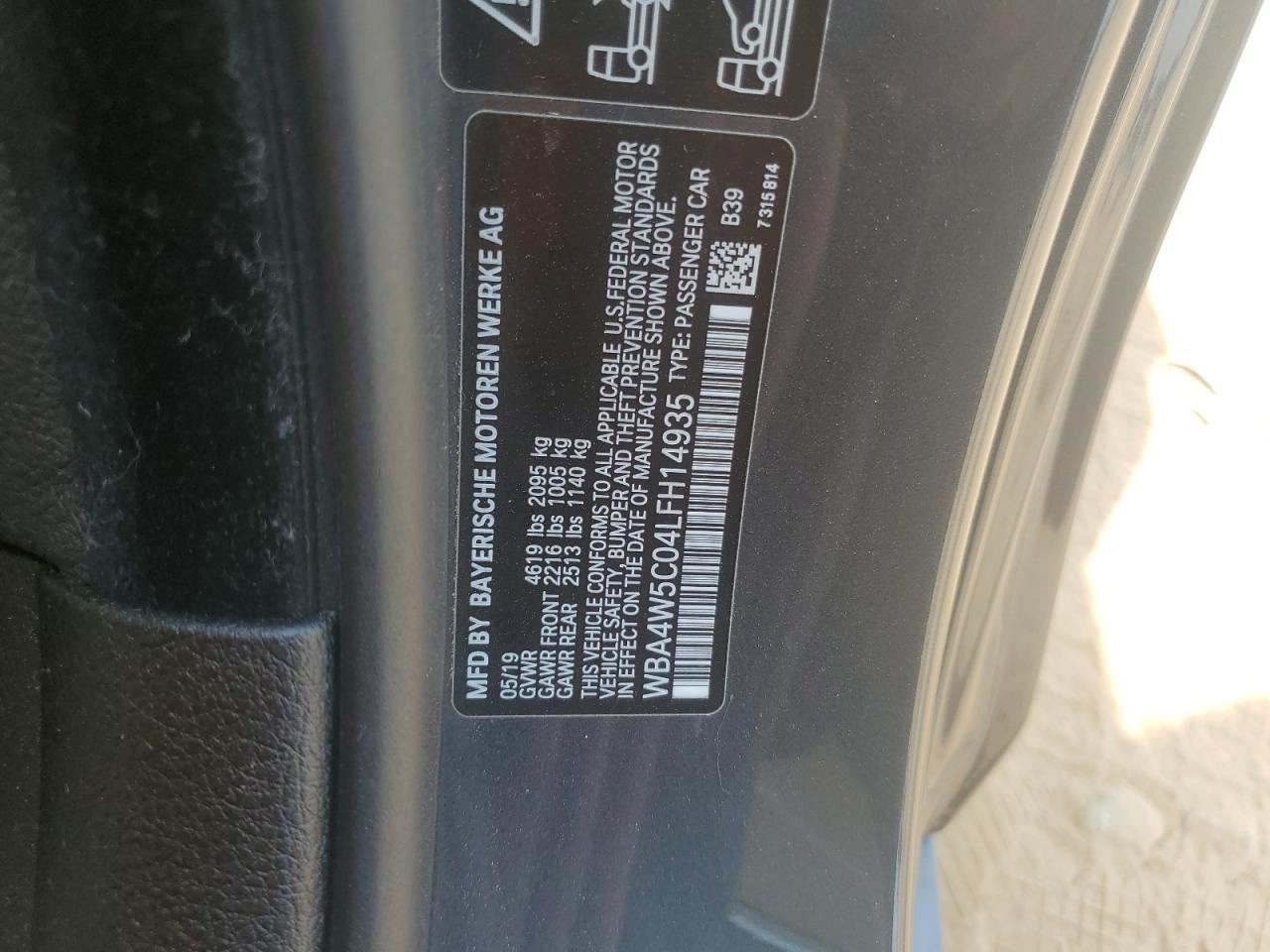 430I BMW 2020 Fuel Vapor Canister 2182082