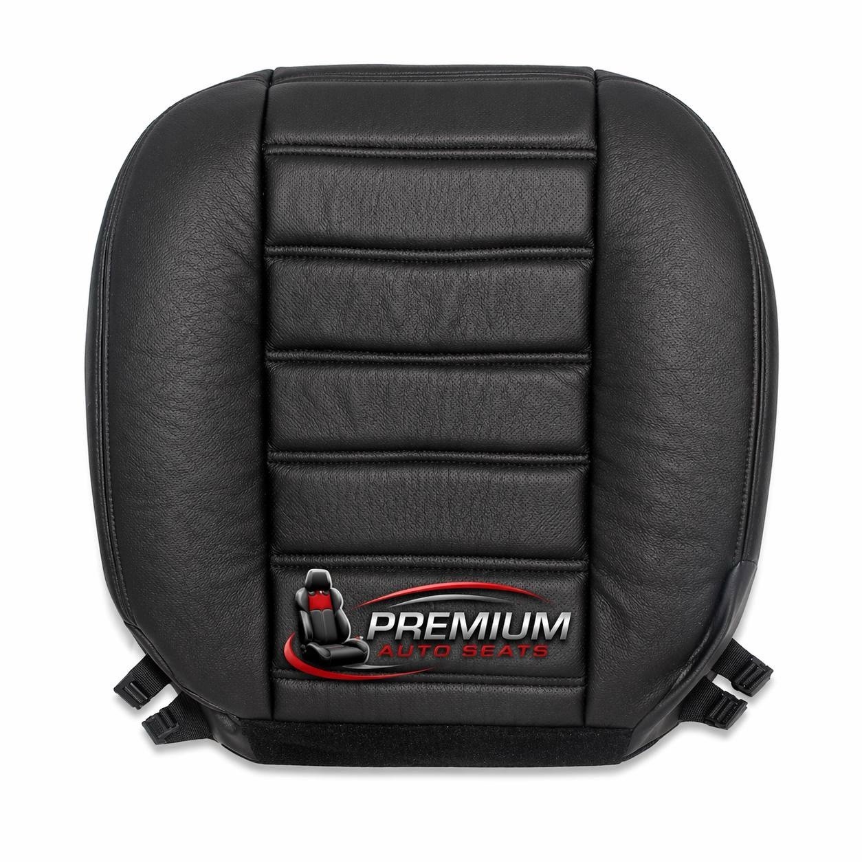 2003 to 2007 Hummer H2 Full Front Genuine Leather Replacement Seat Cover Black