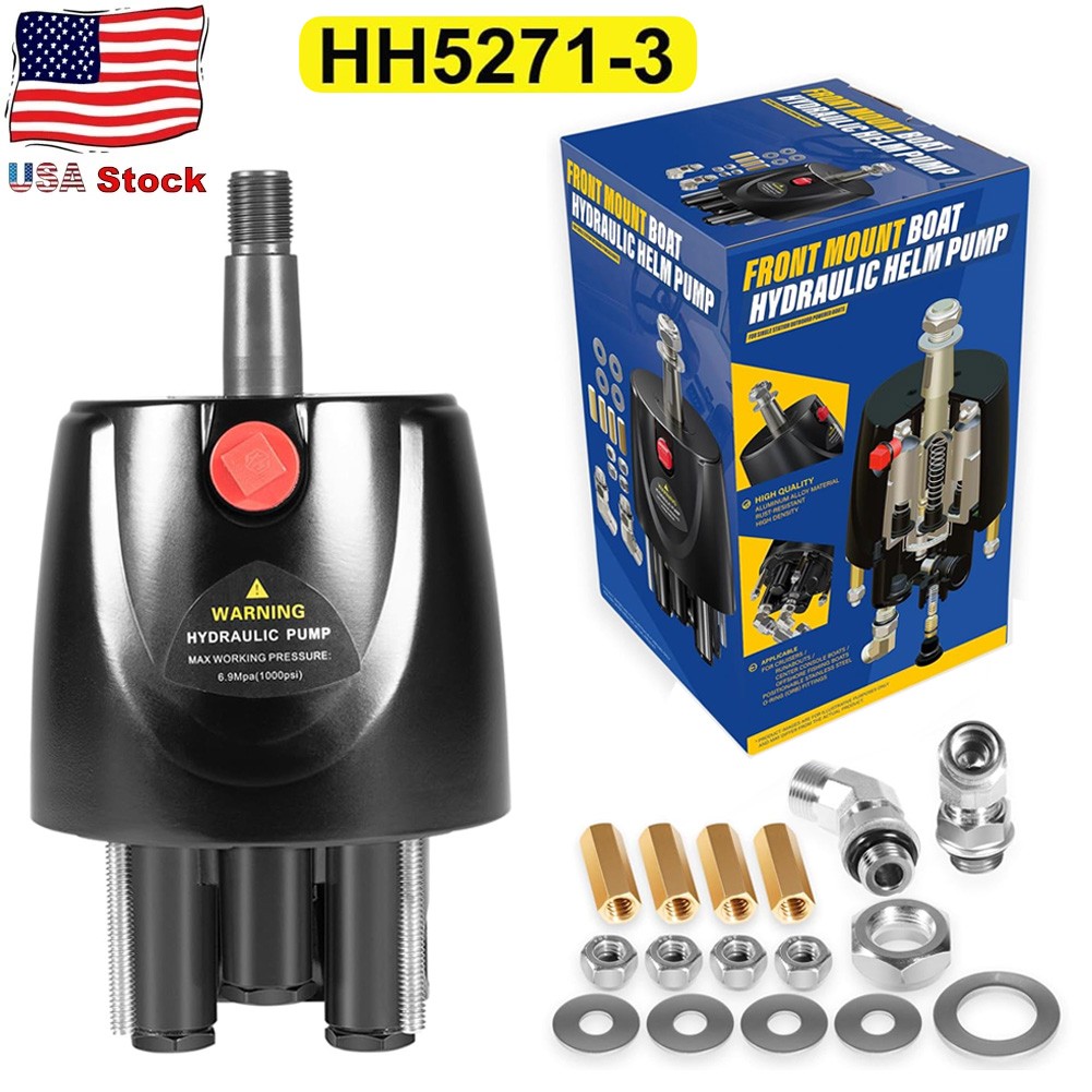 HH5271-3 Hydraulic Steering Helm Pump 1.7cu in Front Mount for Seastar Up to 300