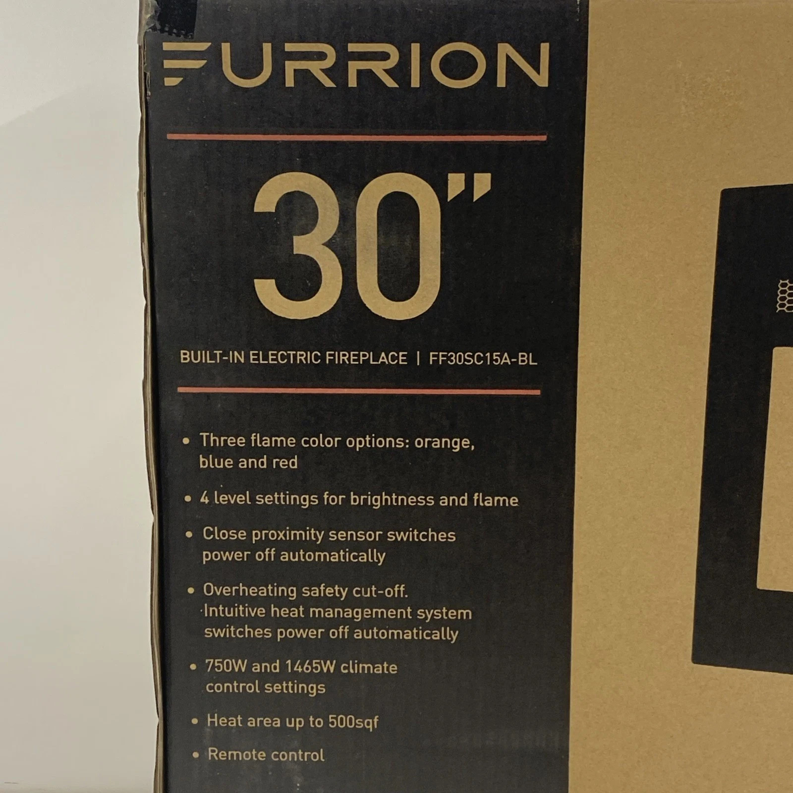 Furrion Lippert 30″ RV Eletric Fireplace FF30SC15A-BL Crystal Platform Camper