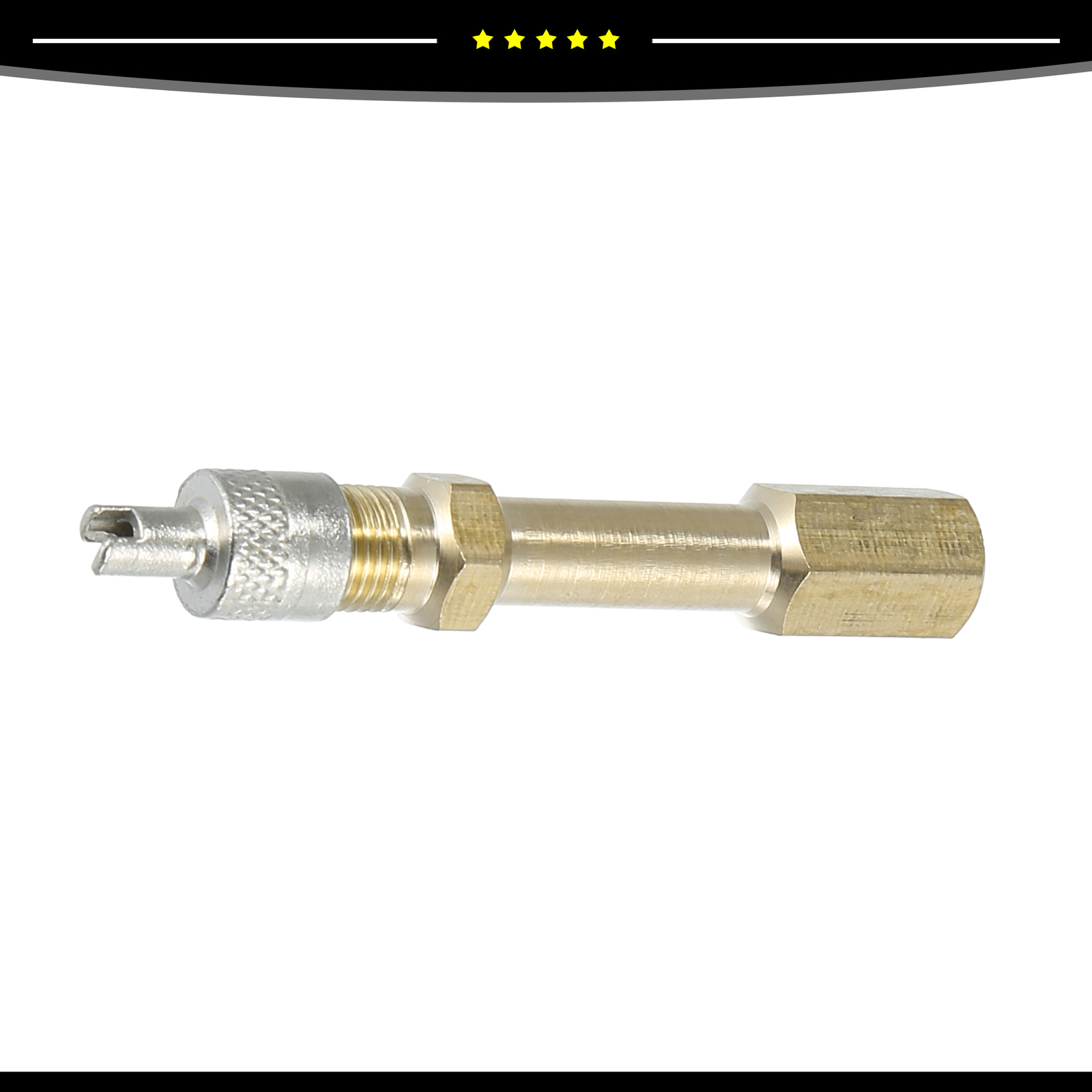 Piece of 4 50mm Wheel Tire Valve Extender Stem Extension Inflation Stright Pole