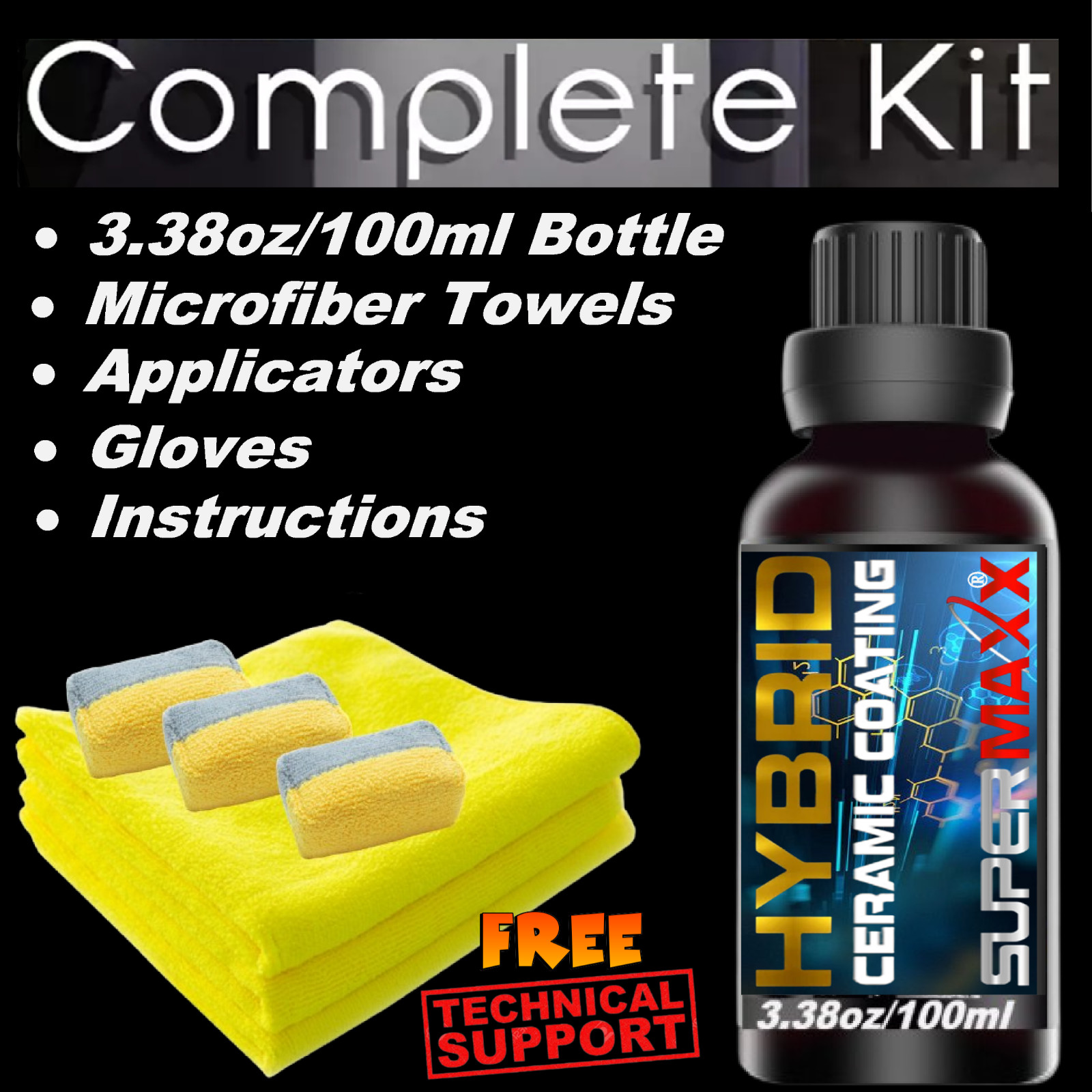POLYSILAZANE CERAMIC CAR COATING WORLD’S STRONGEST SCRATCH RESISTANT PROTECTION