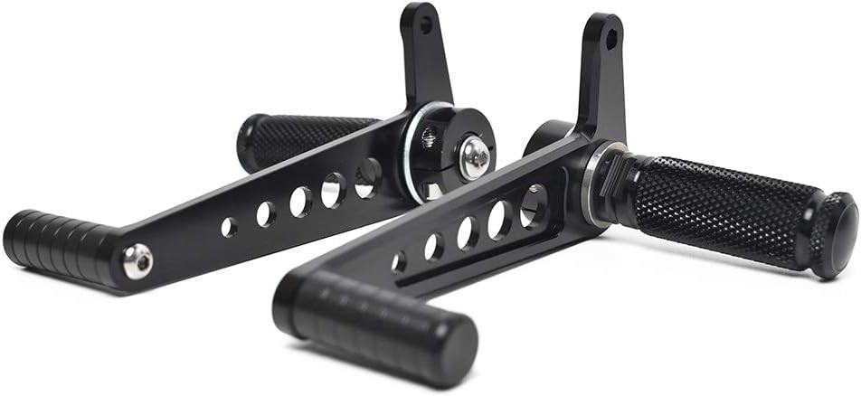 0051 Motorcycle Rearsets Forward Controls Cafe Racer CNC Aluminum Alloy 1 Pair B