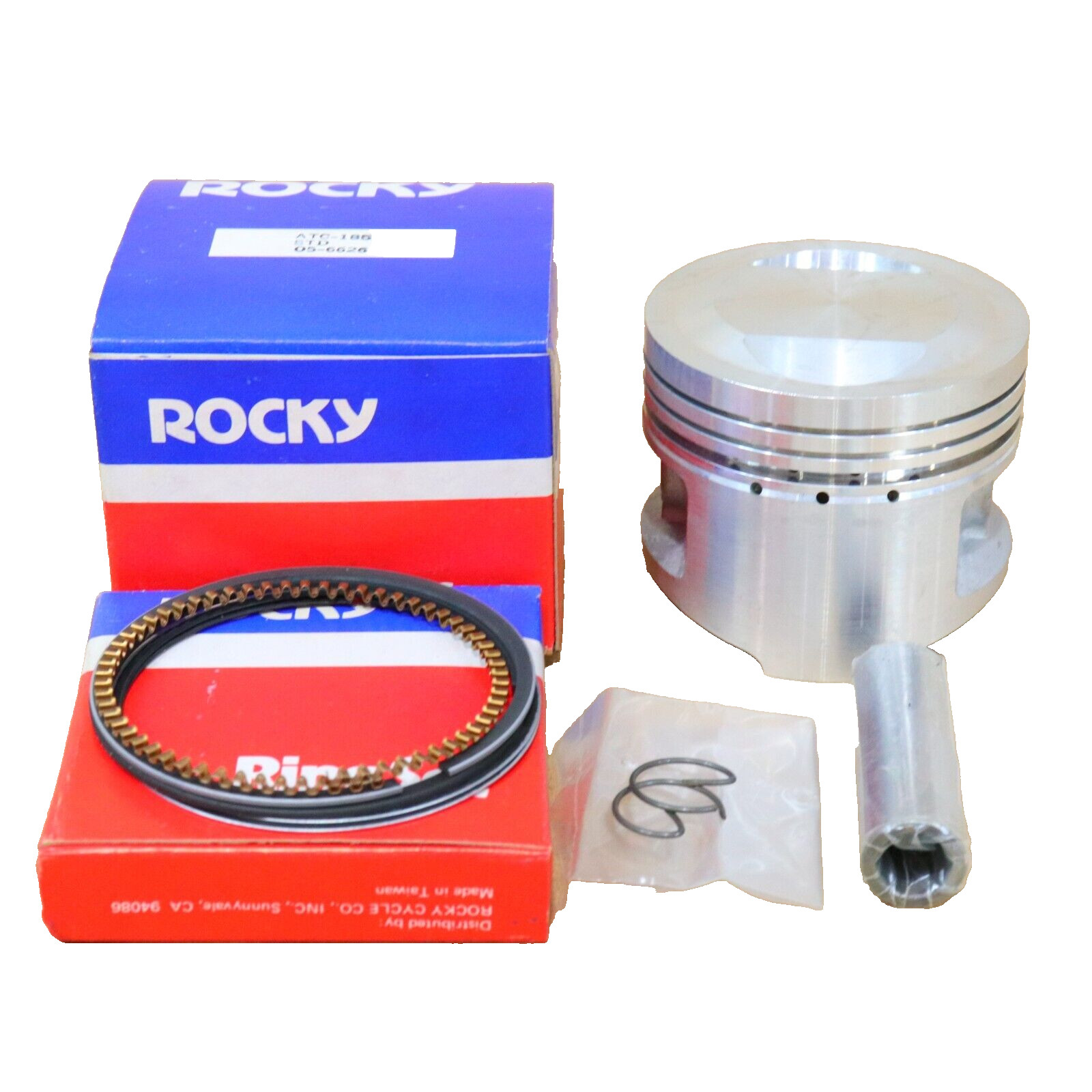 Honda ATC 185S 185 S Rocky Standard Bore Piston Wrist Pin Cir Clips Rings 63MM