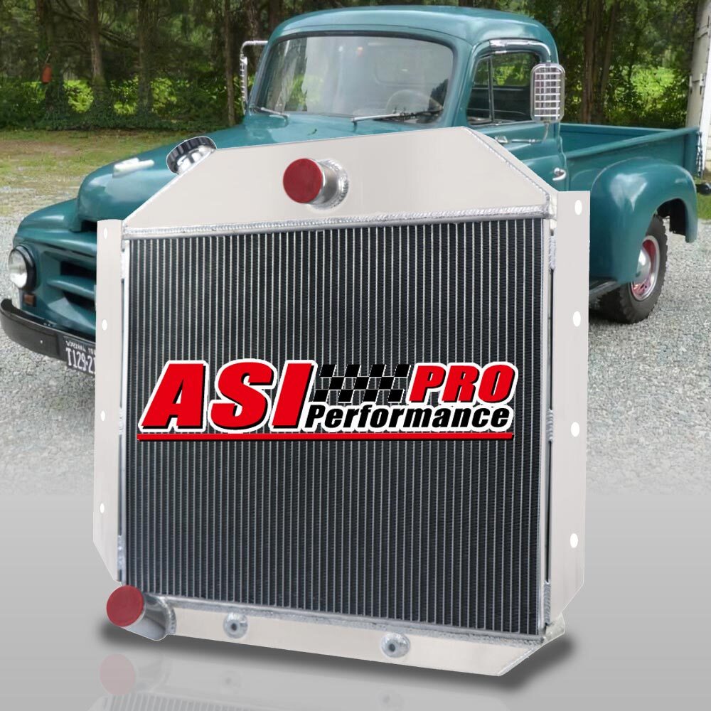 Fit 1951-1957,1955 International Harvester Pickup Truck 4 Rows Aluminum Radiator