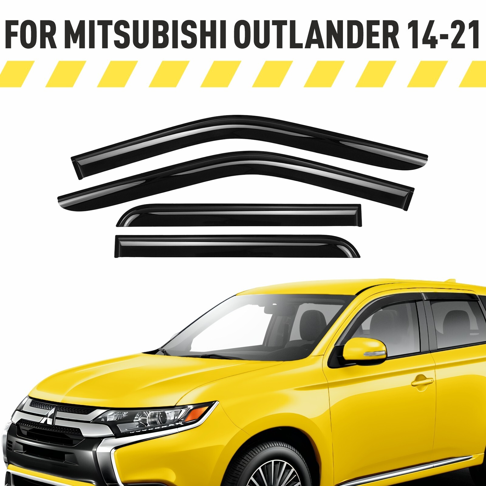 Rain Guards Vent Visors Shade for 2014-2021 Mitsubishi Outlander