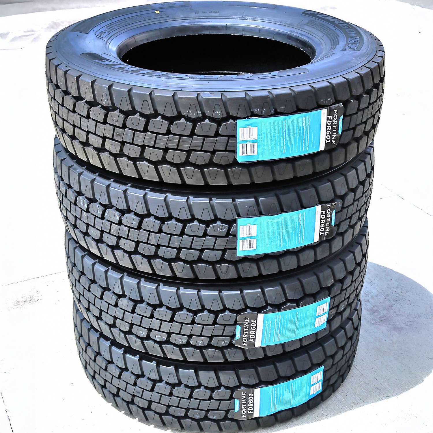4 Tires Fortune FDR601 ET 225/70R19.5 Load G 14 Ply Drive Commercial