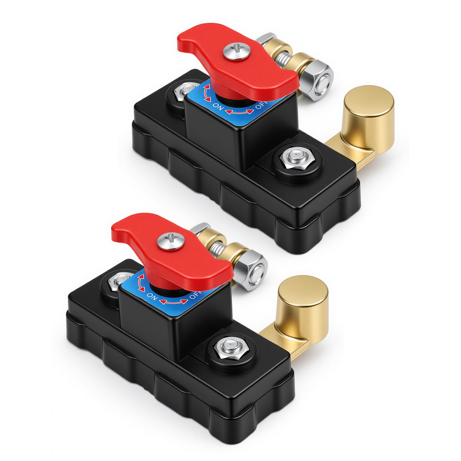 Blade Battery Disconnect Switch 12V/24V Copper Side Post Shut Off for Boat Car