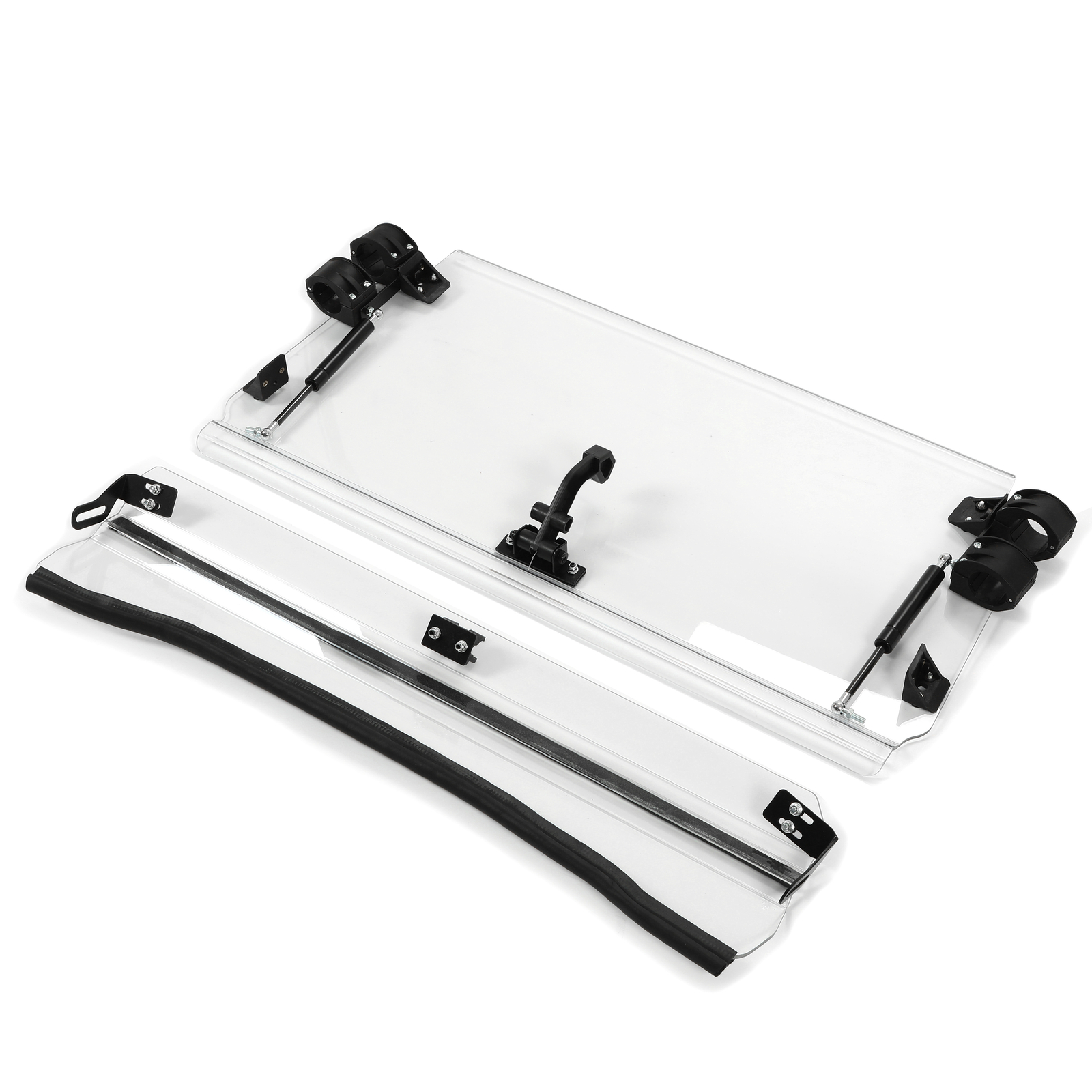 Clear Flip Front Windshield For Polaris RZR 800/S 800/4 800/ XP 900 2008-2014