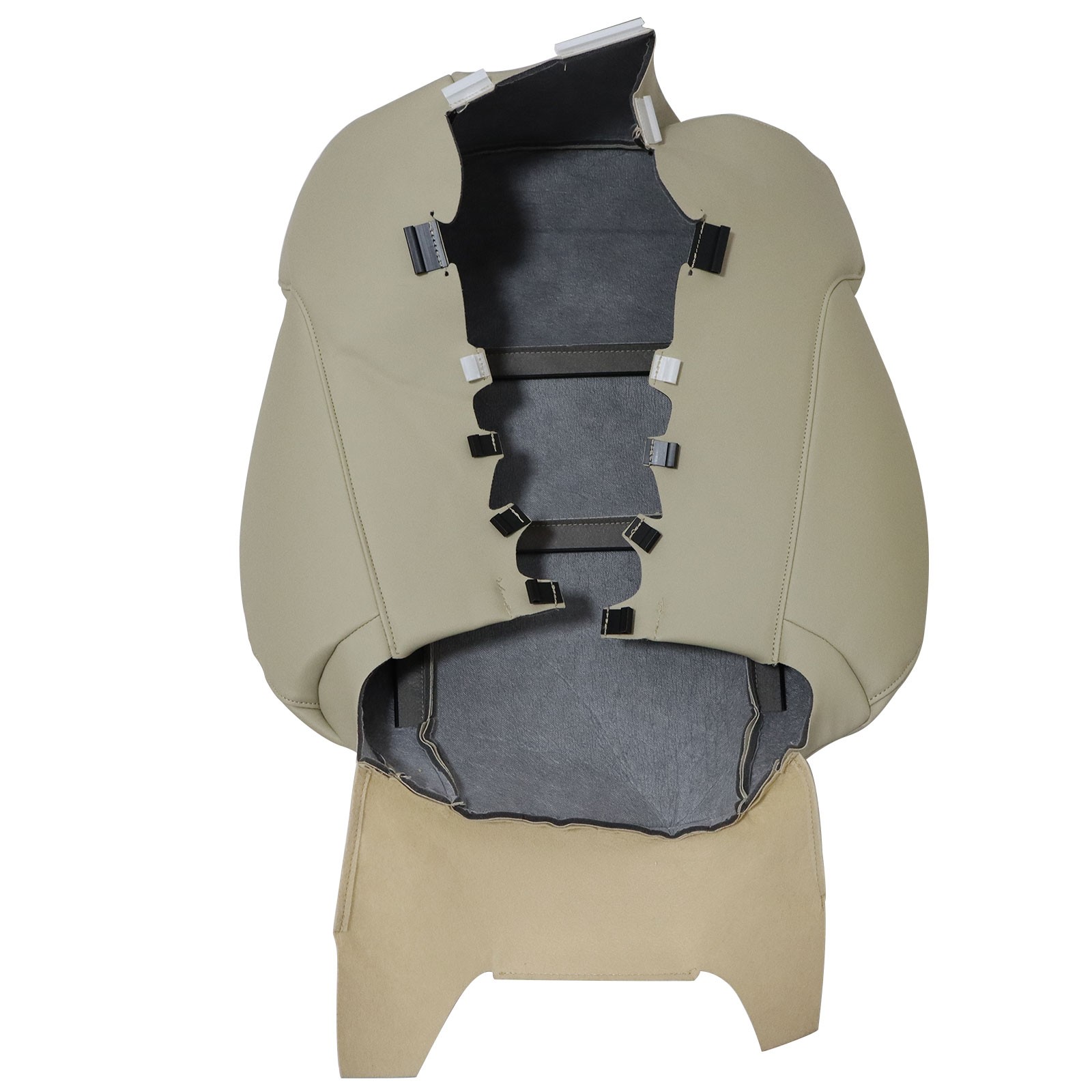 Front Bottom / Top / Rear Bottom Leather Seat Cover For 2009-2014 Acura TSX Tan