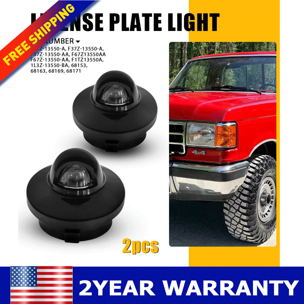 ABS & PC Lens For Ford NOS Rear License Plate Lamp Lights Housing F1TZ-13550-A
