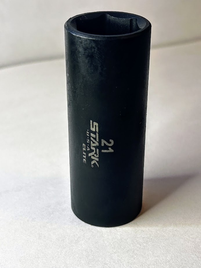 STARK 21 mm x 1/2″ Deep Impact Socket – 6 Point – Free USA Shipping
