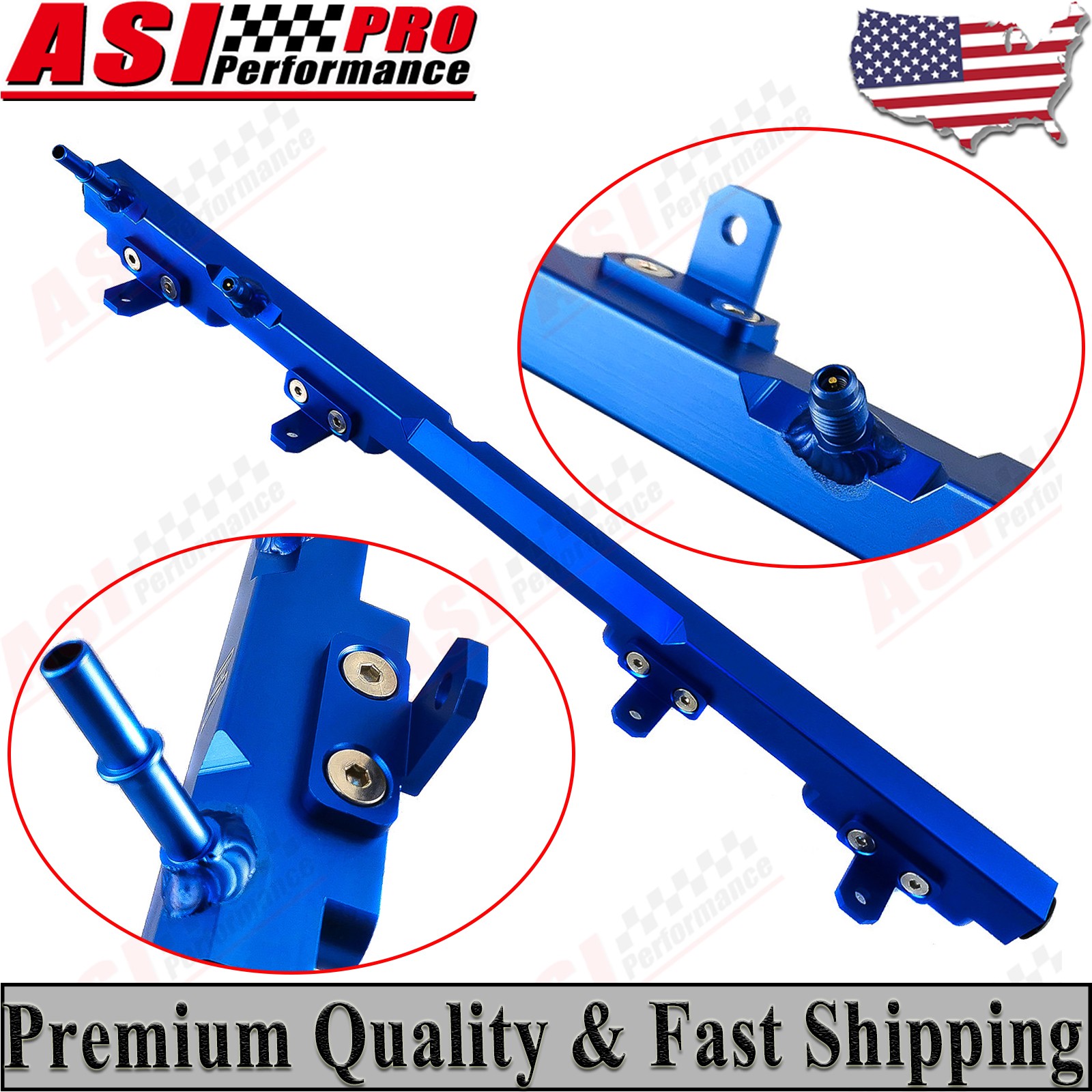 Performance Billet Aluminum Fuel Rail Fit 88-06 Jeep Cherokee XJ Wrangler TJ YJ