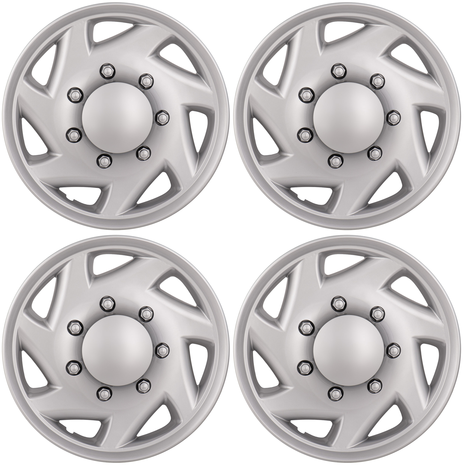 NEW Hubcap for Ford Van 1998-2023, Premium 16-inch Heavy Duty Snap-On (Set of 4)