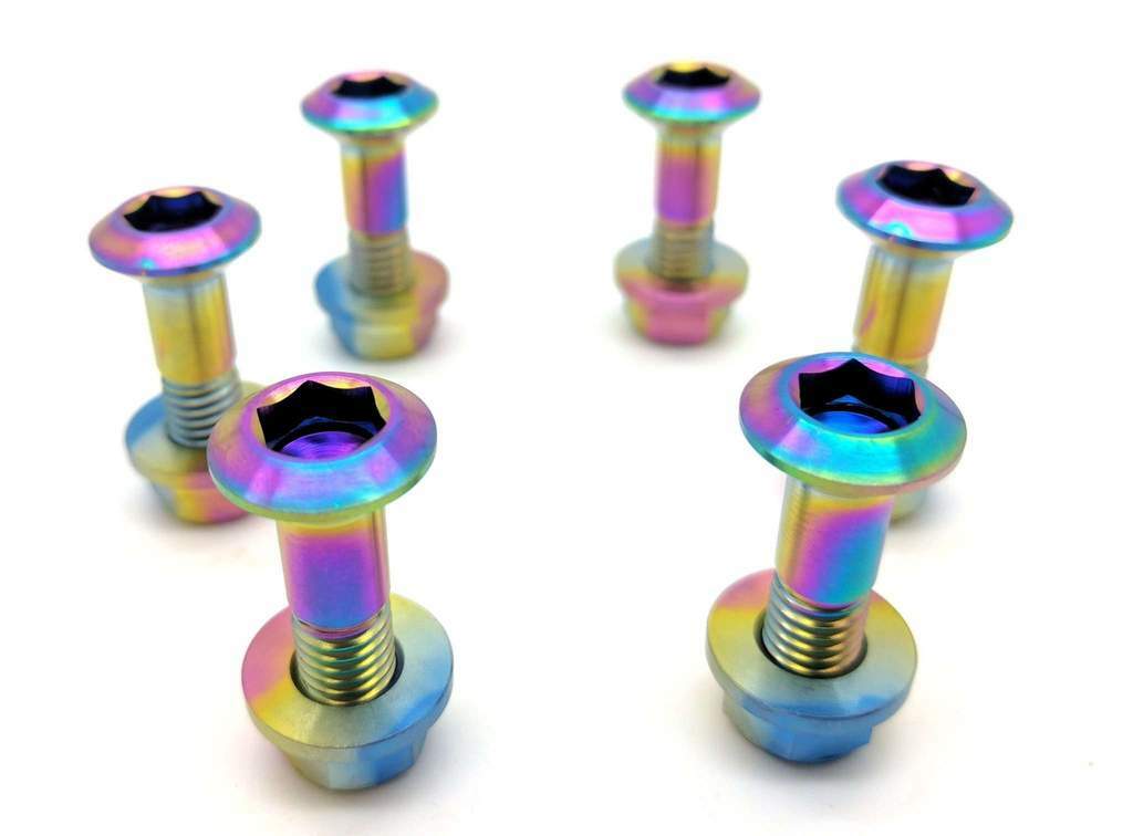 Jet Fuel Titanium Sprocket Bolts and Nuts Kit by Flo Motorsports Dirtbike