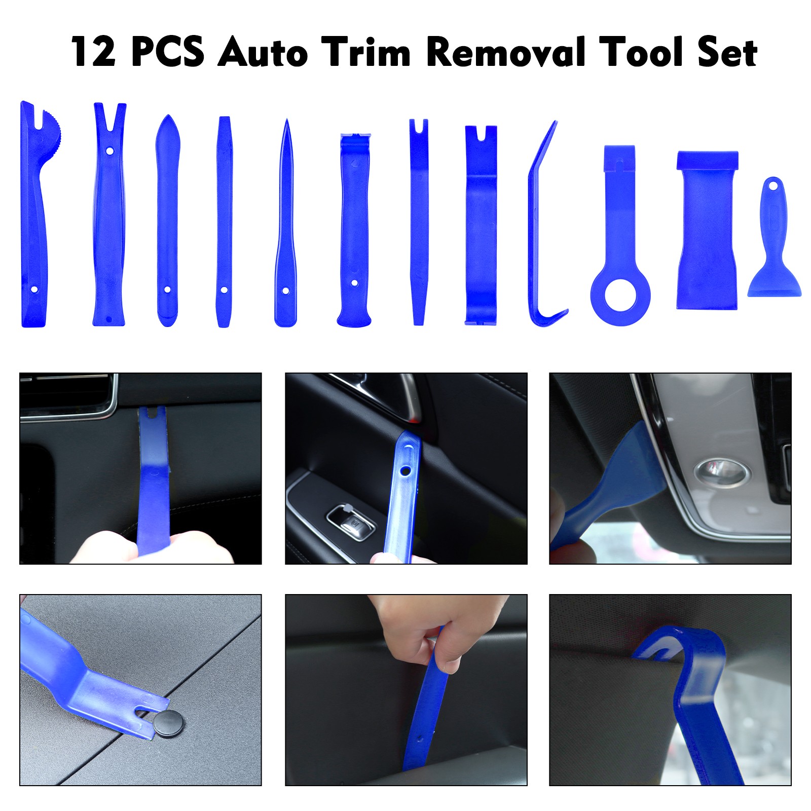 Car Trim Removal Tool 238pcs Molding Pry Kit Auto Panel Door Dash Interior Clip