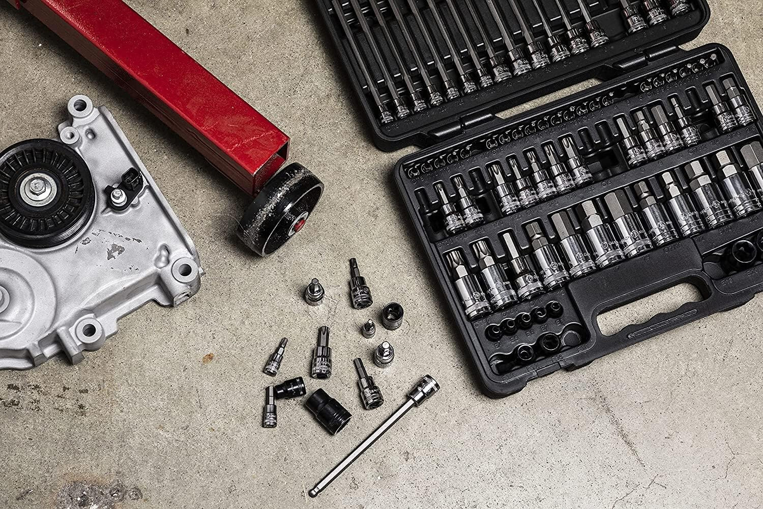 GEARWRENCH 80742 Master SAE/Metric Hex And Torx Bit Socket Set – 84 Pc.