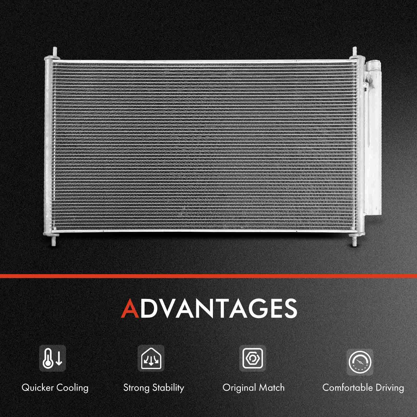 Radiator & AC Condenser Cooling Kit for Acura TL 2009-2014 V6 3.5L Auto Trans.