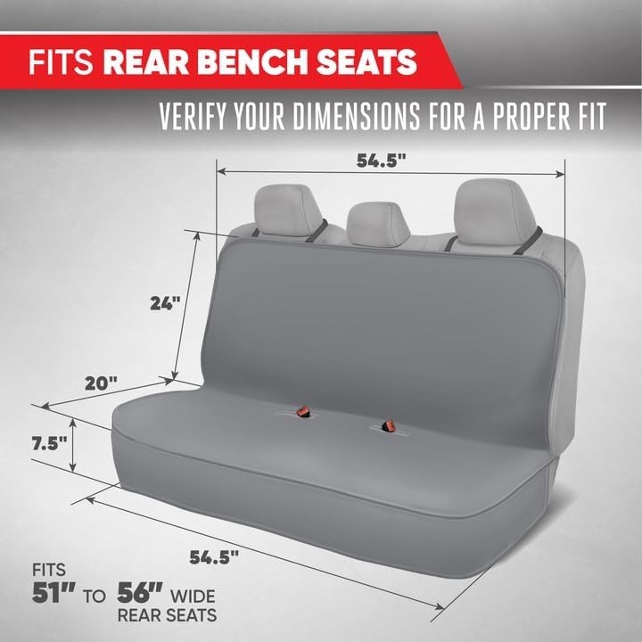 Motor Trend AquaShield Waterproof Car Seat Cover – Easy Install for SUVs & Vans