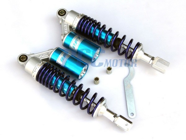 13″ 330mm Pair Rear Air Shock Absorber For Yamaha Zuma 125 BWS125 Scooter U SK18