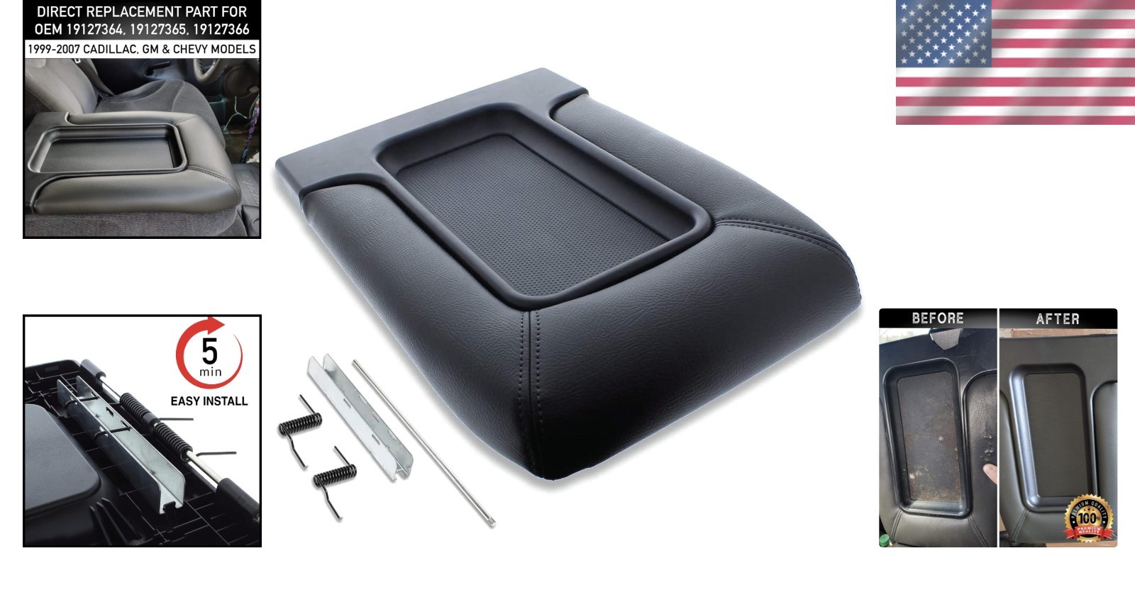 Durable Center Console Lid Kit for 99-07 Yukon/Sierra – Hassle-Free Installation