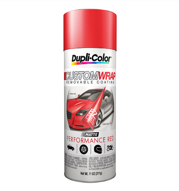 Matte Red Wrap Spray Paint For Fiberglass Aluminum Chrome Plastic Paint Surface