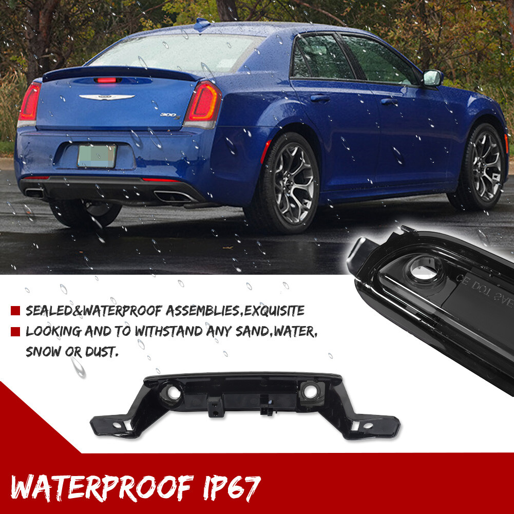Smoked 3RD Rear High Mount Brake Stop Red LED Light For 2015-2023 Chrysler 300