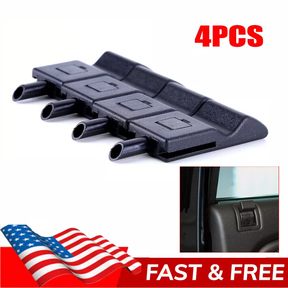 4PCS Door Lock Knobs Front/Rear Ebony For 2007-2014 Cadillac Escalade ESV