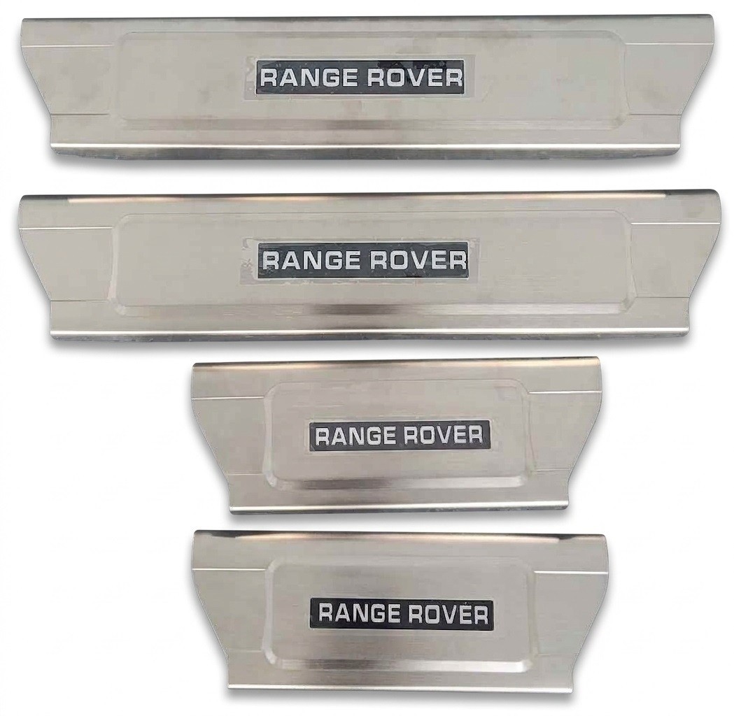 Illuminated Green LED Door Sills 4pc Set for Range Rover L405 2018-2022 SWB Scuf