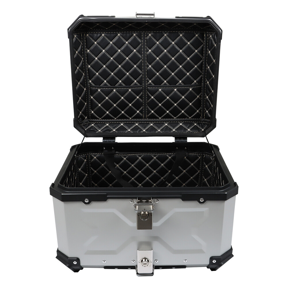 22L/45L/55L/65L Aluminum Motorcycle Trunk Tour Tail Box Luggage Storage Top Case