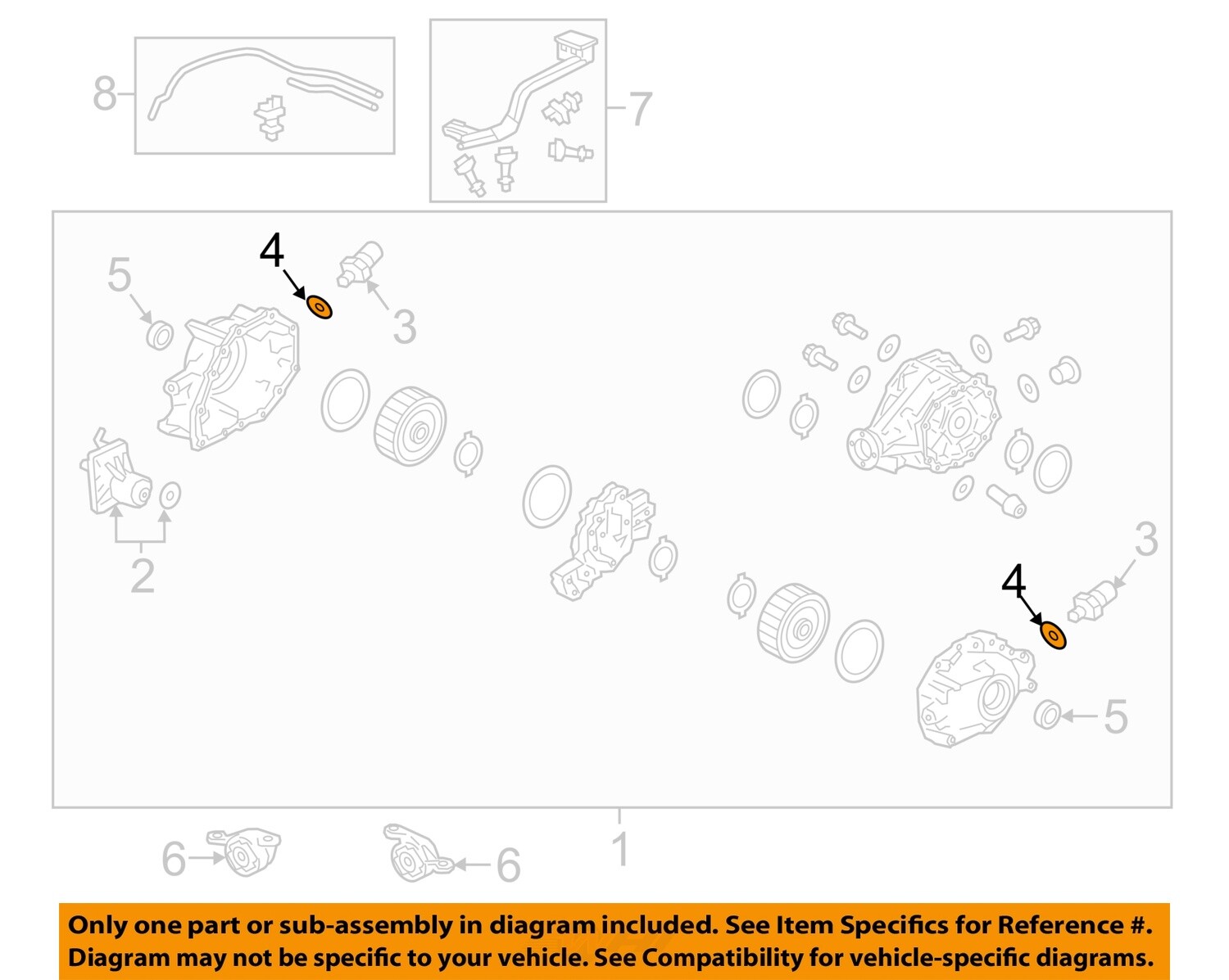HONDA OEM 2017 Ridgeline Axle Differential-Pressure Sensor Seal 90471PW7A00