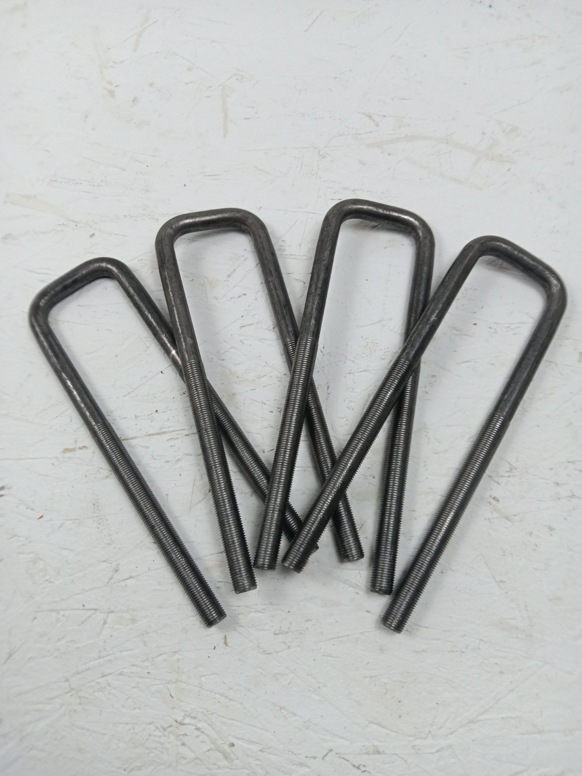 Square U-Bolts 1.75in Wide x 8.25in Long x 1/2-20 Thread – 4 Pack