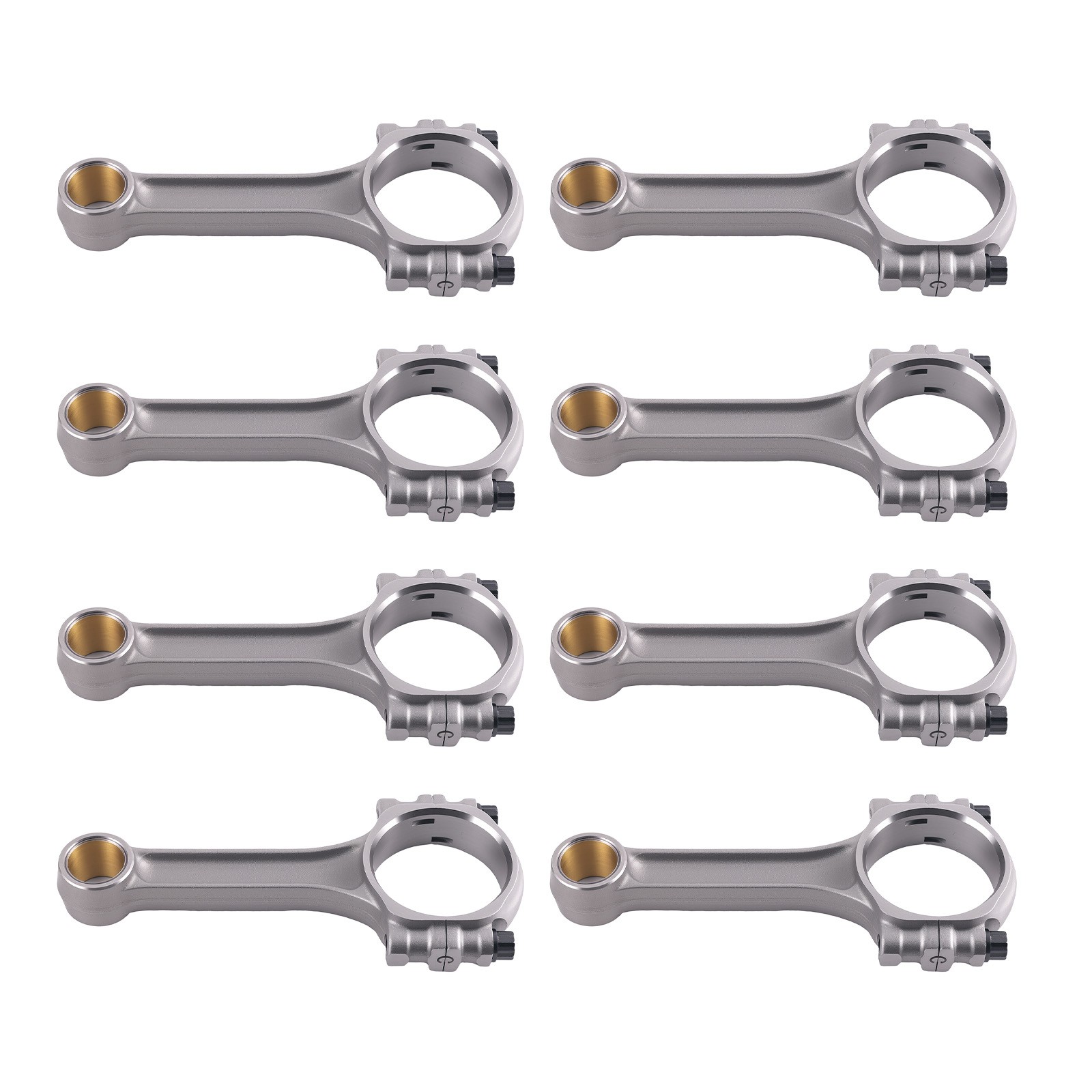 5.700″ 2.100″ .927″ I-Beam 5140 Connecting Rods For SBC Chevy 350 500HP Floating