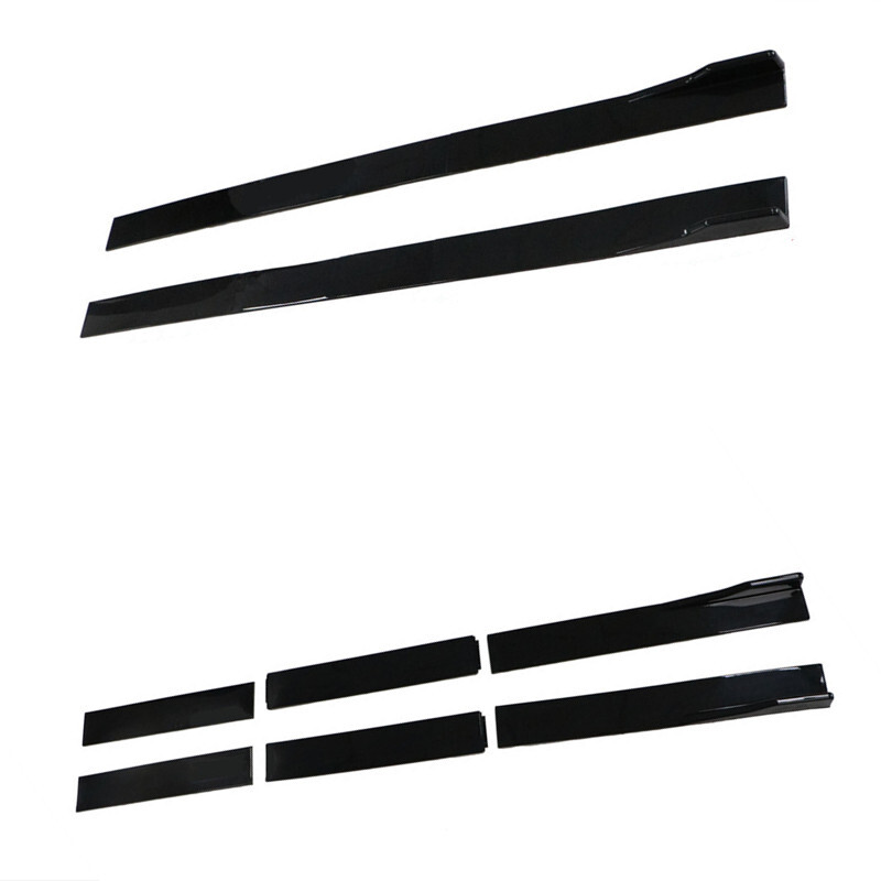 For Chrysler 300 for 300C Side Skirts Rocker Panel Splitter Lip Glossy Black CB