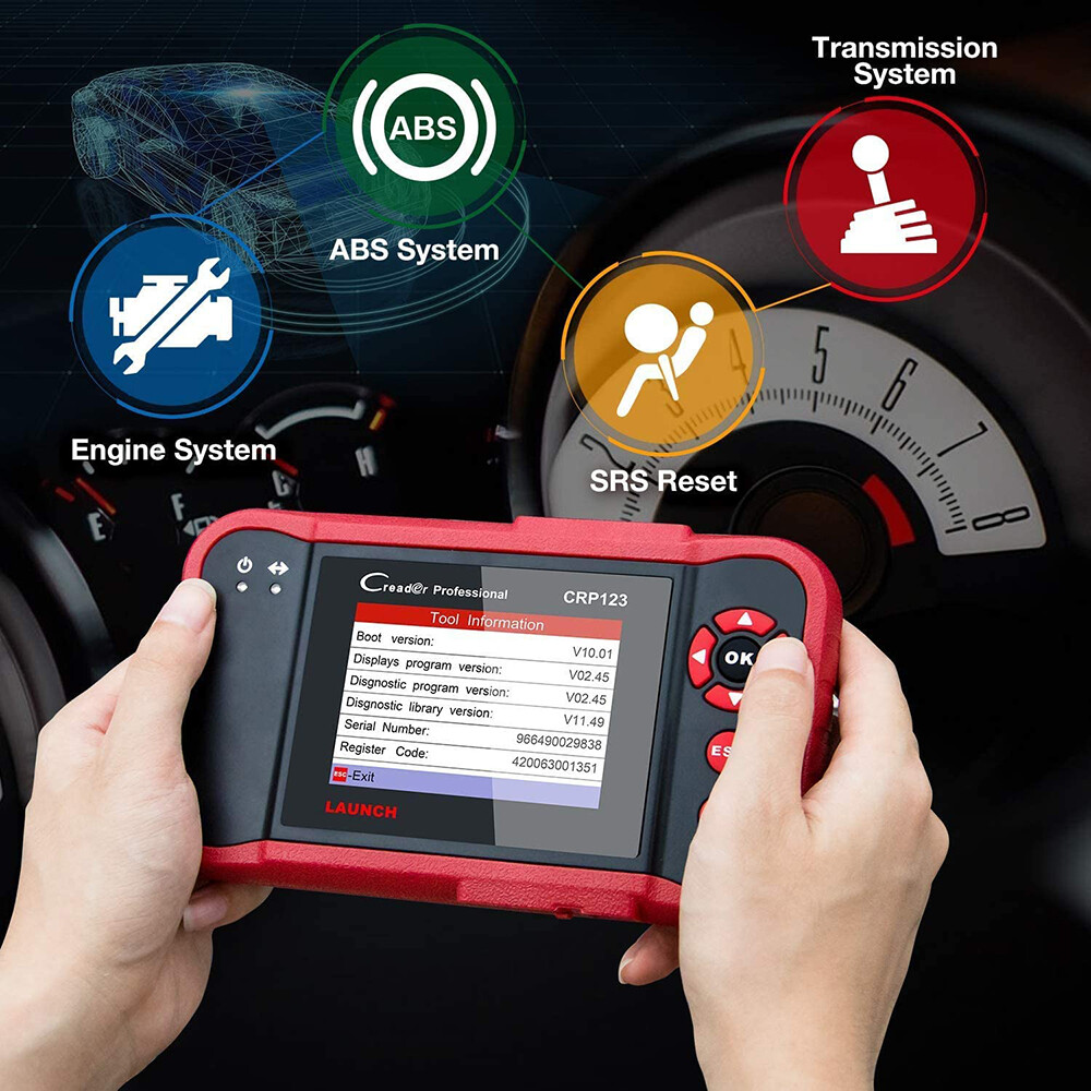 LAUNCH CRP123 Creader OBD2 Scanner ABS SRS Code Reader Car Diagnostic Scan Tool