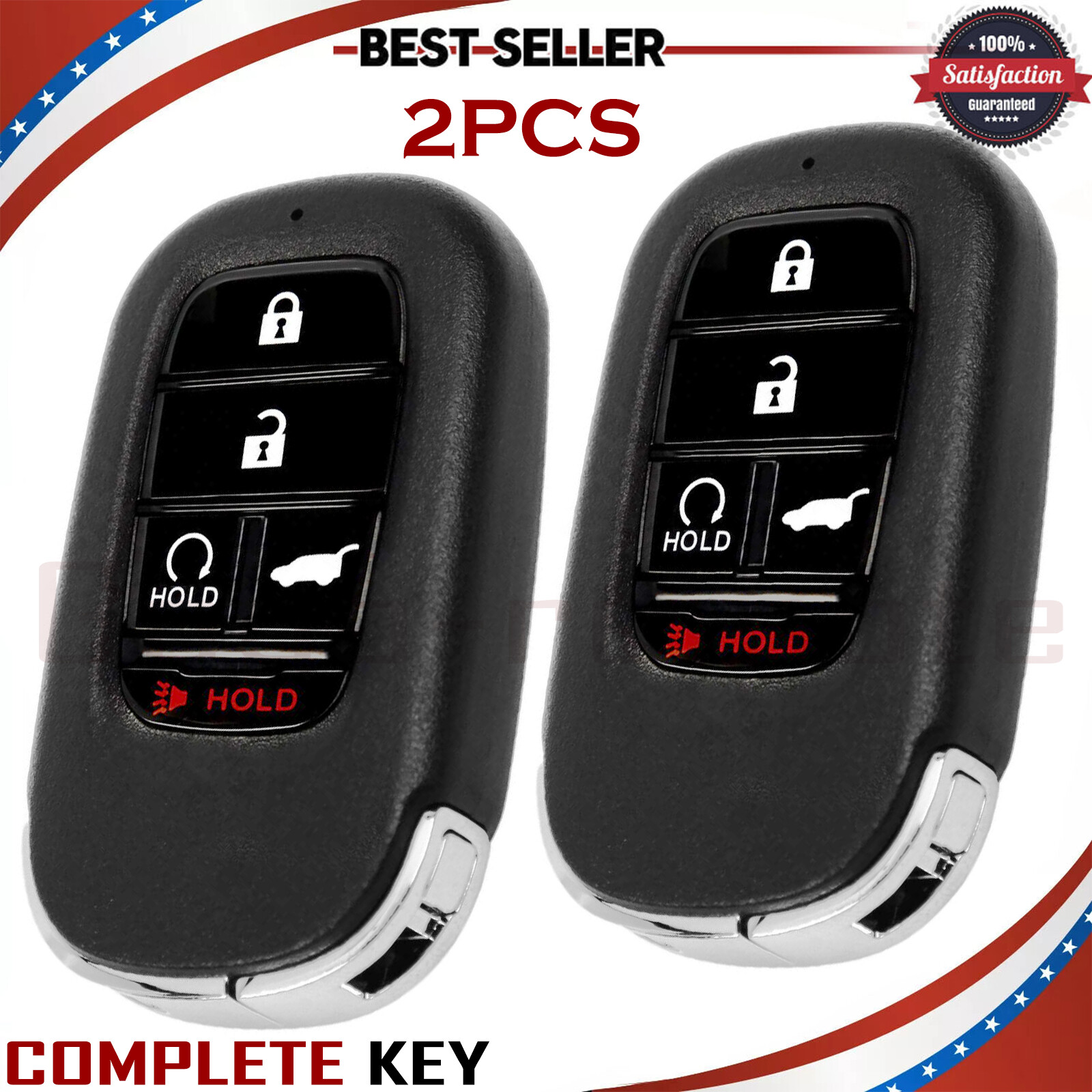 2xKeyless Remote Smart Key Fob KR5TP-4 For Honda 2022-2026 Civic Pilot CR-V HR-V